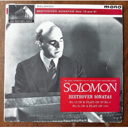 Ludwig van Beethoven / Solomon (6) Sonata No. 13 In E Flat Major / Sonata No. 21 In A Flat Major Vinyl LP USED