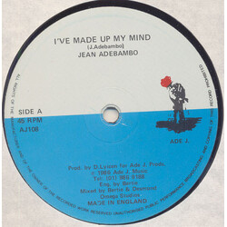 Jean Adebambo I've Made Up My Mind / Outside Girl Vinyl 12" USED