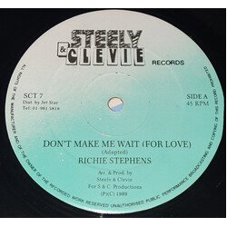 Richie Stephens Don't Make Me Wait For Love Vinyl 12" USED