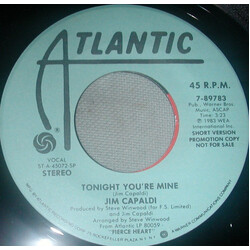 Jim Capaldi Tonight You're Mine Vinyl 7" USED