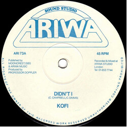 Kofi / Professor Doppler Didn't I / I'm A Dropout Vinyl 12" USED