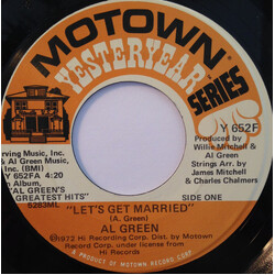 Al Green Let's Get Married / Sha-La-La (Make Me Happy) Vinyl 7" USED