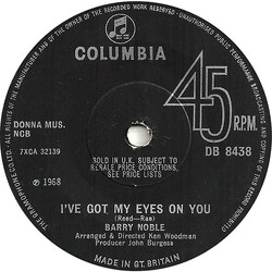Barry Noble I've Got My Eyes On You USED VINYL 7INCH