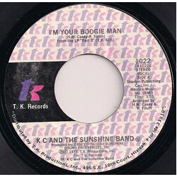 KC & The Sunshine Band I'm Your Boogie Man USED VINYL 7INCH 45 RPM SINGLE STYRENE