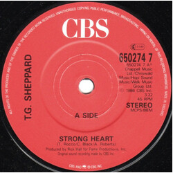 T.G. Sheppard Strong Heart USED VINYL 7INCH 45 RPM