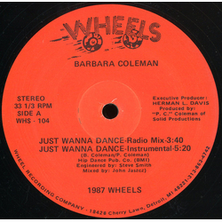 Barbara Coleman Just Wanna Dance Vinyl 12" USED