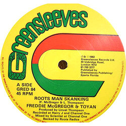 Freddie McGregor / Toyan / The Roots Radics Roots Man Skanking / Roots Man Dubbing Vinyl 12" USED