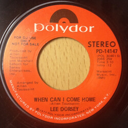 Lee Dorsey When Can I Come Home Vinyl 7" USED