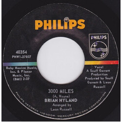 Brian Hyland 3000 Miles Vinyl 7" USED