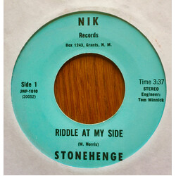 Stonehenge (22) Riddle At My Side / When I Go Vinyl 7" USED