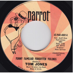 Tom Jones Funny Familiar Forgotten Feelings Vinyl 7" USED