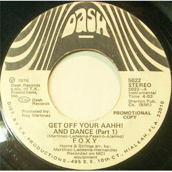 Foxy Get Off Your Aahh! And Dance (Part 1) Vinyl 7" USED