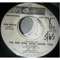 Dean Martin (Remember Me) I'm The One Who Loves You Vinyl 7" USED