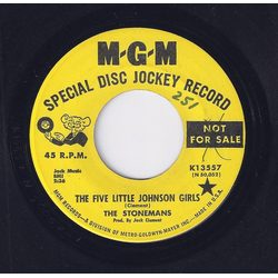 The Stonemans The Five Little Johnson Girls Vinyl 7" USED