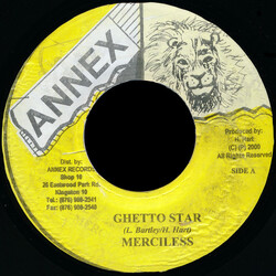 Merciless Ghetto Star USED VINYL 7INCH 45 RPM