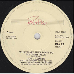 Joe Gladwin / The London Brass Players What Have They Done To My Christmas? Vinyl 7" USED