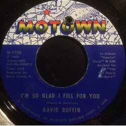 David Ruffin I'm So Glad I Fell For You Vinyl 7" USED