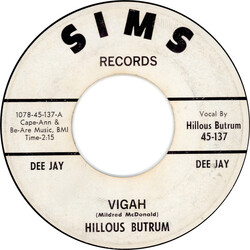 Hillous Butrum Vigah / The Legend Of Uncle Jim Vinyl 7" USED
