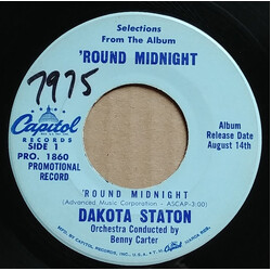 Dakota Staton 'Round Midnight / Knock Me A Kiss Vinyl 7" USED
