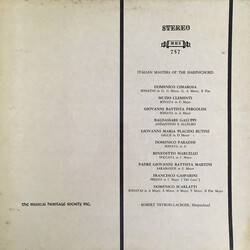 Various Italian Masters Of The Harpsichord Vinyl LP USED