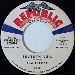 Jim Pierce Seventh Veil / Cajun Hop Vinyl 7" USED