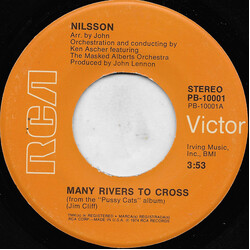 Harry Nilsson Many Rivers To Cross Vinyl 7" USED