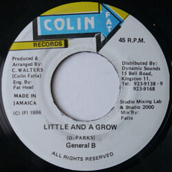 General B Little And A Grow Vinyl 7" USED