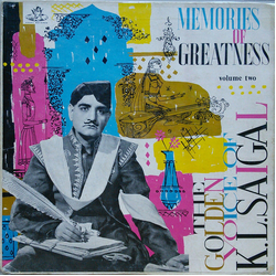 K. L. Saigal Memories Of Greatness (The Golden Voice Of K.L. Saigal) - Vol. 2 Vinyl LP USED