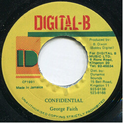 George Faith Confidential Vinyl 7" USED