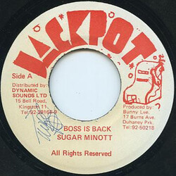 Sugar Minott Boss Is Back Vinyl 7" USED
