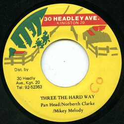 Pan Head / Norbert Clarke / Mikey Melody Three The Hard Way Vinyl 7" USED