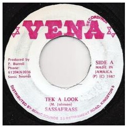 Lord Sassafrass Tek A Look Vinyl 7" USED