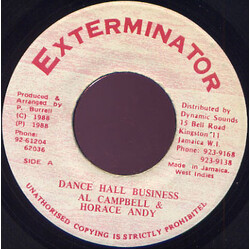 Al Campbell / Horace Andy Dance Hall Business Vinyl 7" USED