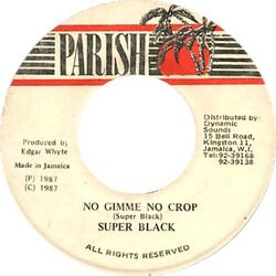 Super Black No Gimme No Crop Vinyl 7" USED