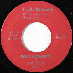Earl Hooker Wild Moments / Chicken Vinyl 7" USED