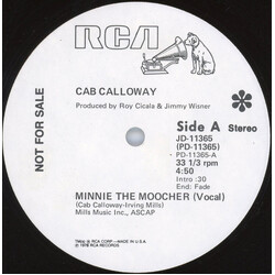 Cab Calloway Minnie The Moocher Vinyl 12" USED