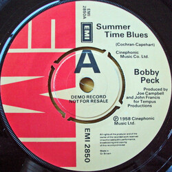 Bobby Peck / Eric Boat Summer Time Blues / Sweet Huckolation Vinyl 7" USED