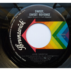 Alvin Valentine Sweet Sweet Revenge Vinyl 7" USED