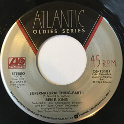 Ben E. King Supernatural Thing Vinyl 7" USED