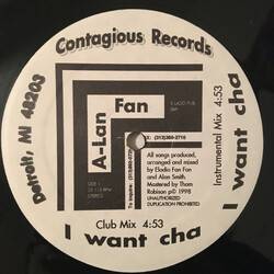 A-Lan Fan I Want Cha Vinyl 12" USED