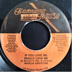 Marcia Griffiths If You Love Me Really Love Me Vinyl 7" USED