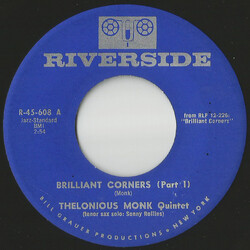 The Thelonious Monk Quintet Brilliant Corners Vinyl 7" USED