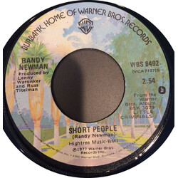 Randy Newman Short People / Old Man On The Farm Vinyl 7" USED
