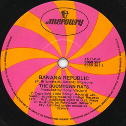 The Boomtown Rats Banana Republic Vinyl 7" USED