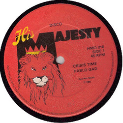 Pablo Gad Crisis Time / Saddest Mistake Vinyl 12" USED