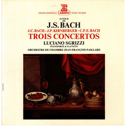 Johann Christian Bach / Johann Philipp Kirnberger / Carl Philipp Emanuel Bach / Luciano Sgrizzi / Orchestre De Chambre Jean-François Paillard Trois Co