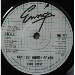 Eddy Grant Can't Get Enough Of You Vinyl 7" USED