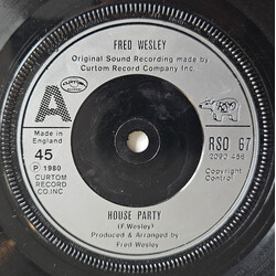 Fred Wesley House Party Vinyl 7" USED