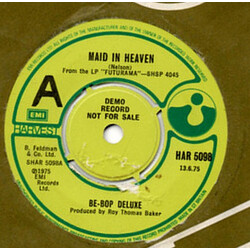 Be Bop Deluxe Maid In Heaven Vinyl 7" USED