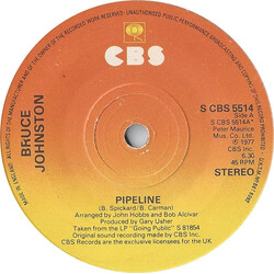 Bruce Johnston Pipeline Vinyl 7" USED